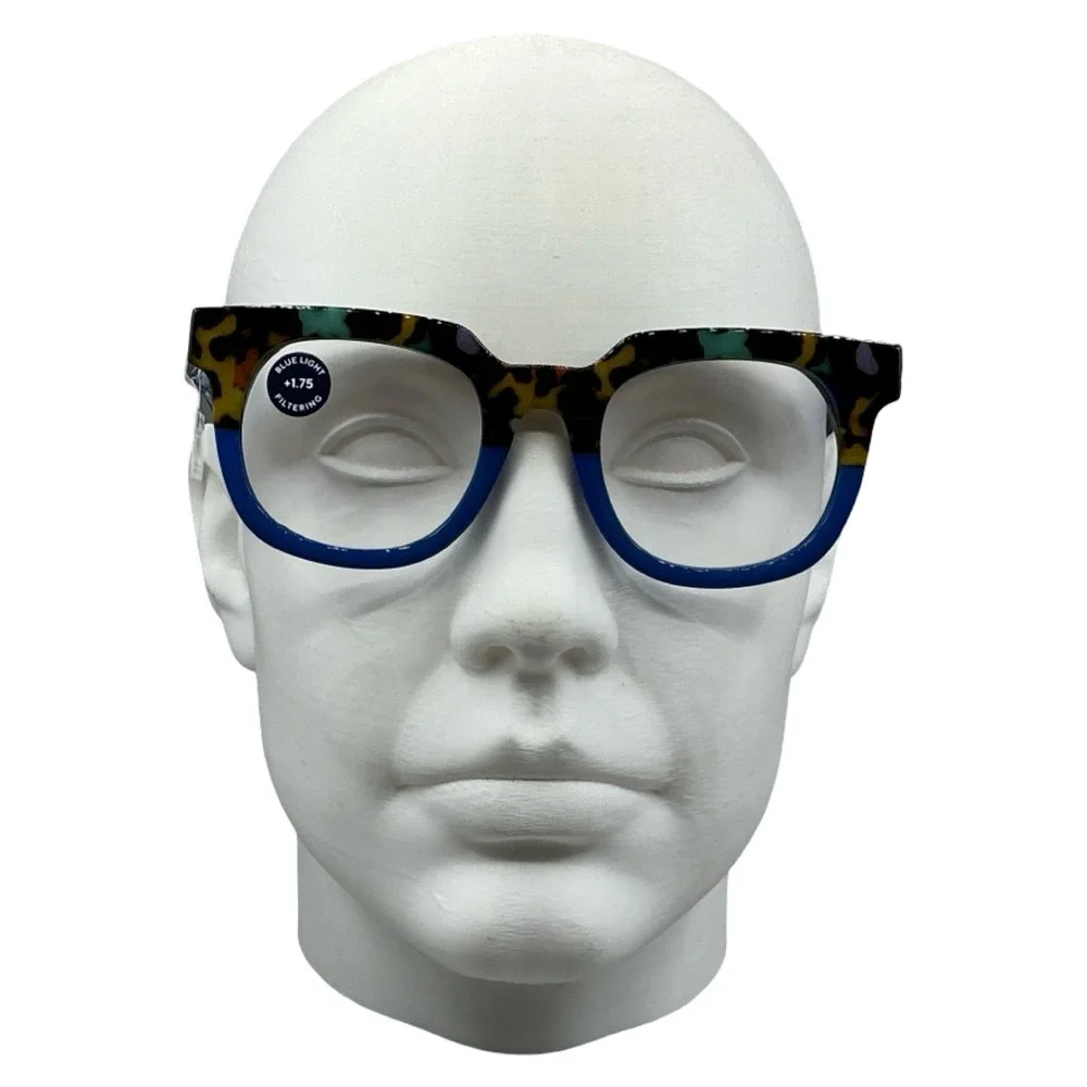 Peepers Showbiz Blue Light Reading Glasses +1.75 Peepfetti Tortoise Blue 3259175